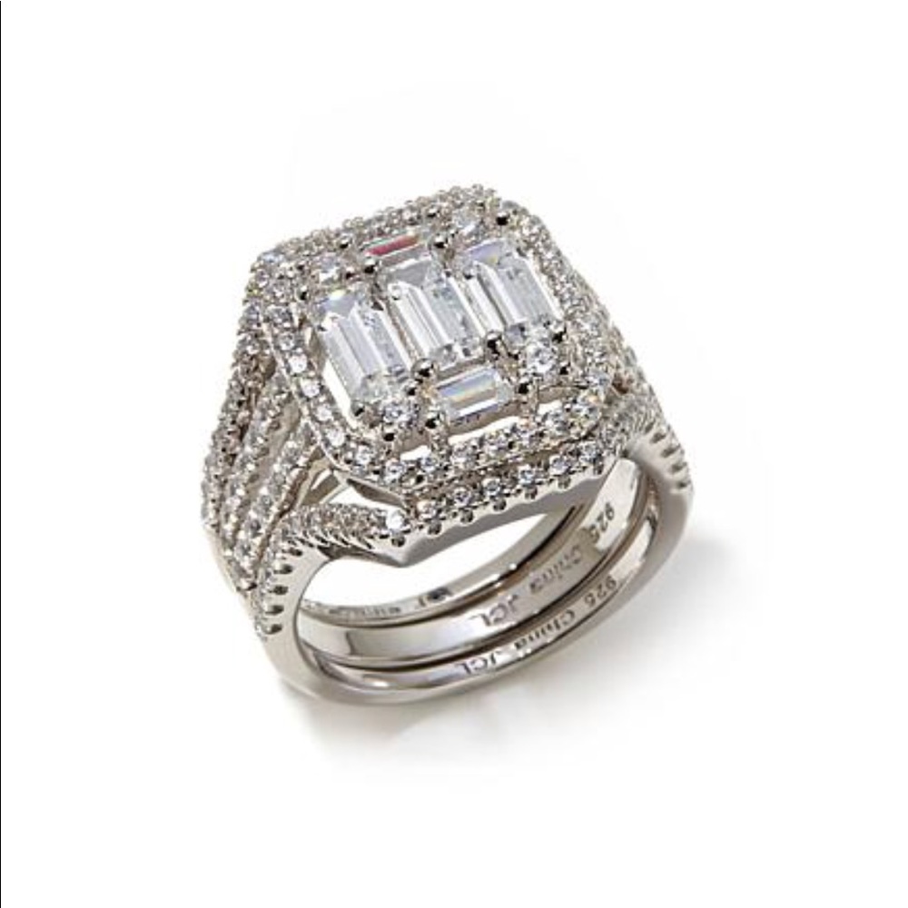 Victoria Wieck Absolute Sterling Silver Ring Set